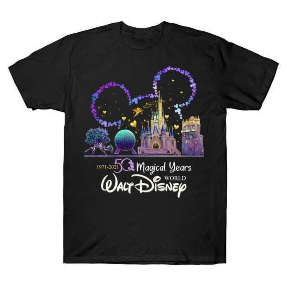 Disney th Anniversary Shirt, Magic Kingdom Graphic Fan Unisex Cotton Tee